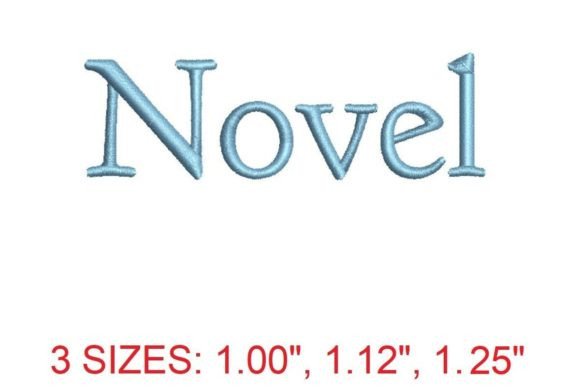 Novel Embroidery Font