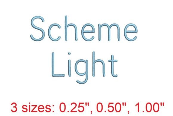 Testing Scheme LT Embroidery Font for Personalized Gifts